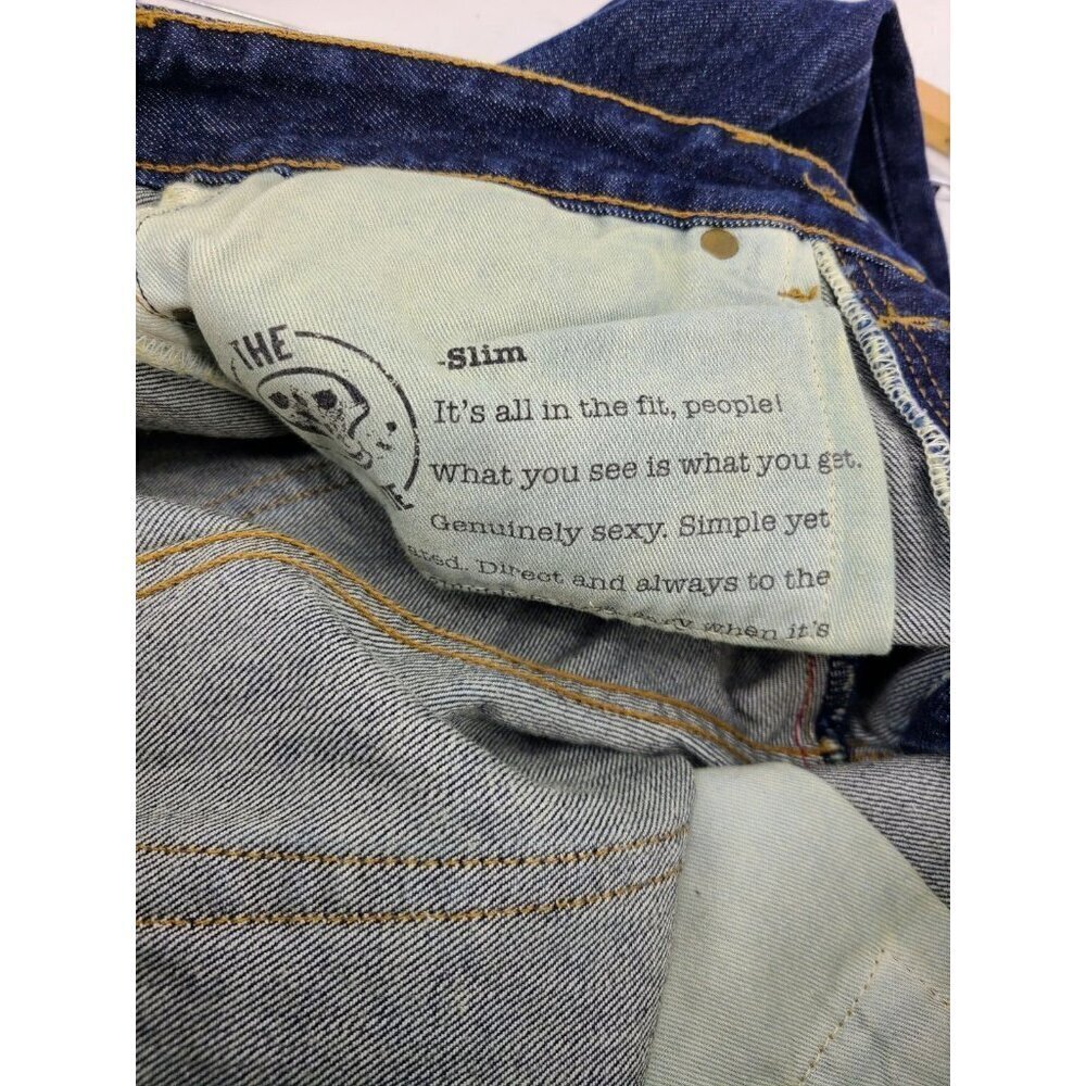 New Norman Russell Selvage Denim Jeans Mens 30x30 Slim Cut Blue Pants Wash #1 - Picture 4 of 6